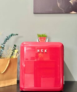 Alternative view of Tủ lạnh mini retro HCK BC-46R 48L – màu đỏ, cửa kín