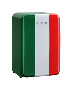 Tủ lạnh retro HCK BC-130RDA 107L – Italy Flag