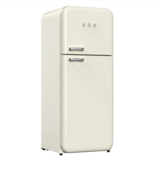 Tủ lạnh retro HCK BCD-192R-S 192L – 2 ngăn, màu kem